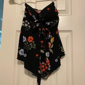 Floral tube top